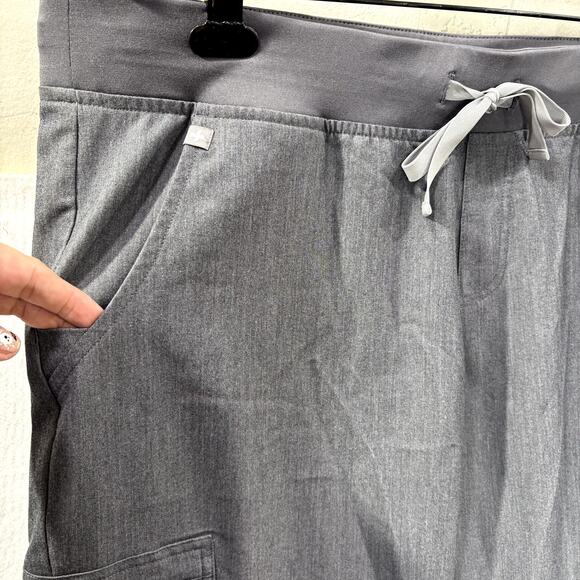 Figs Size XXL Scrub Pants Zamora Jogger Graphite Gray Slim Fit Stretch Waist - Picture 6 of 12